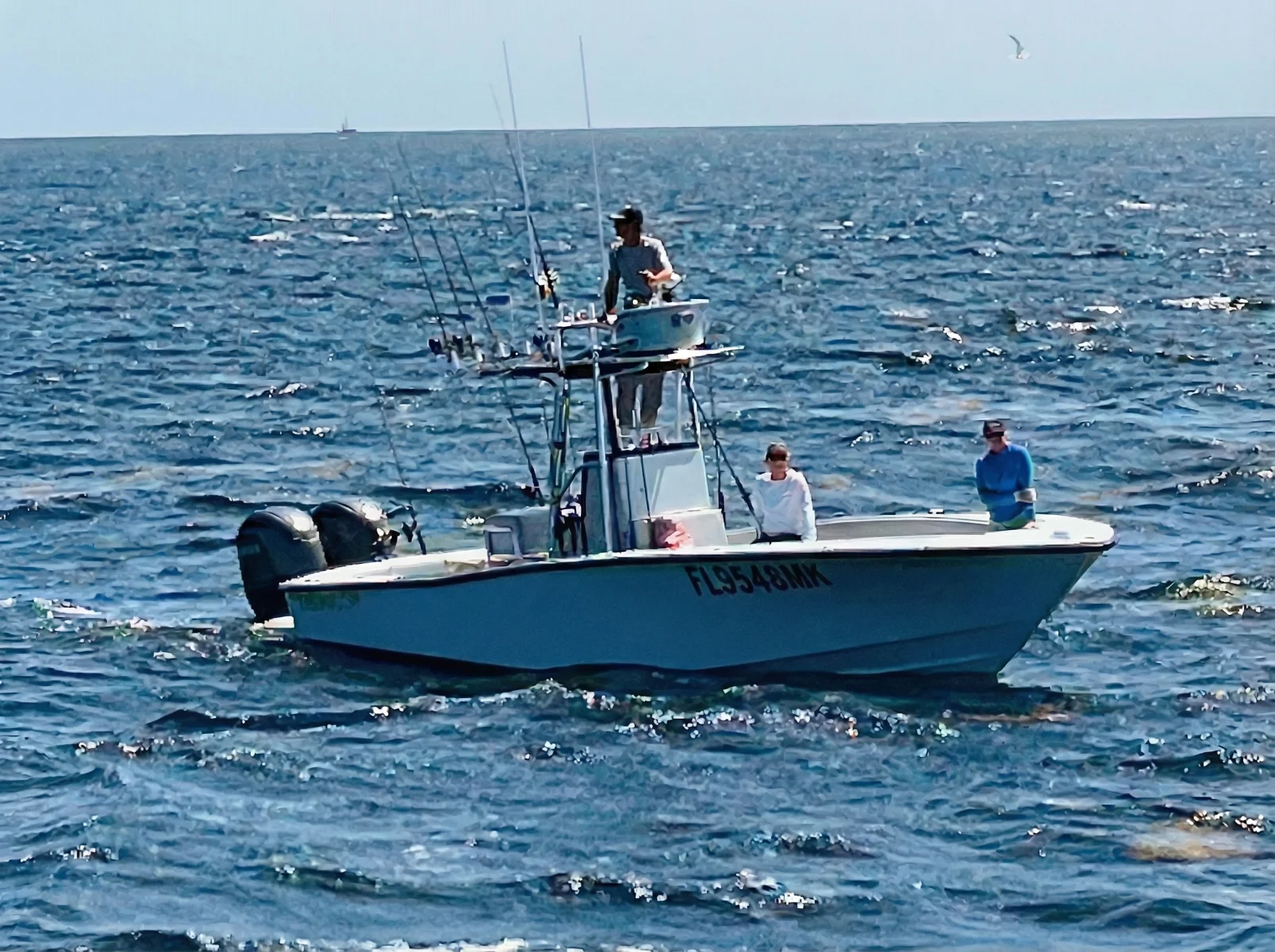 Charter fishing boat