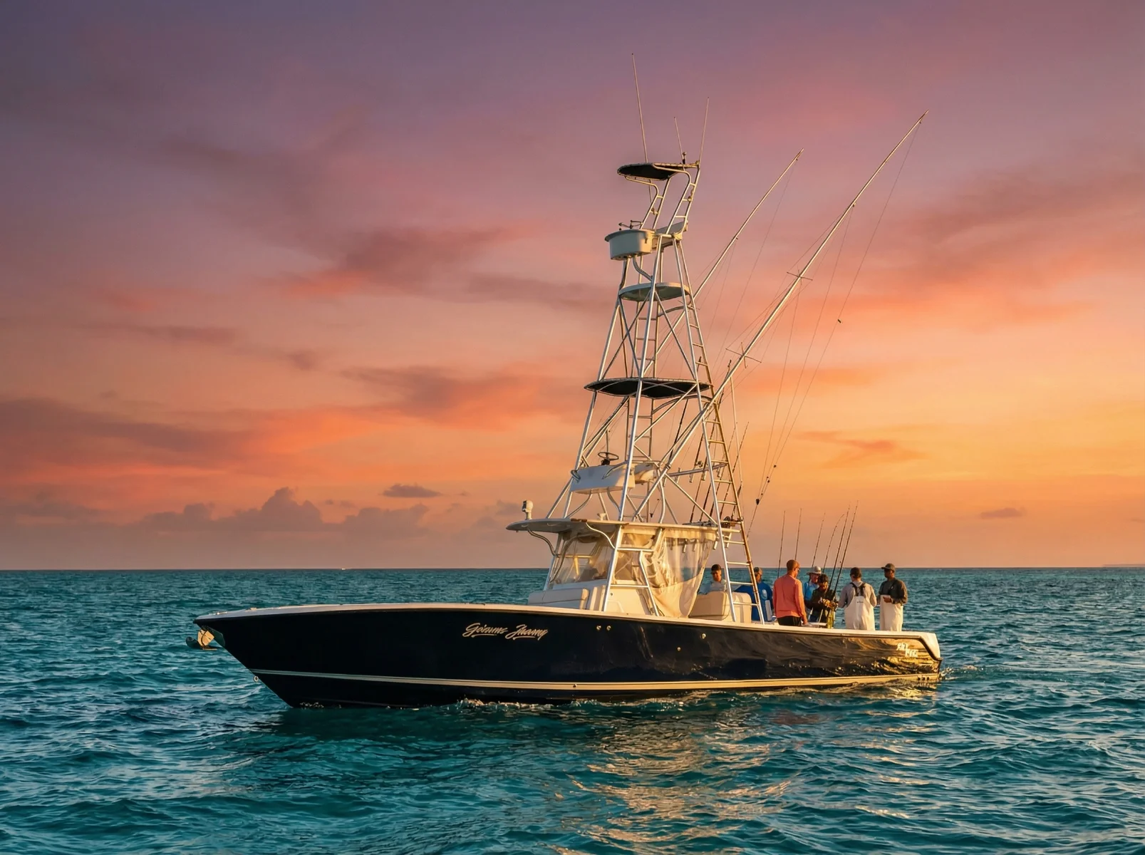 Charter fishing boat