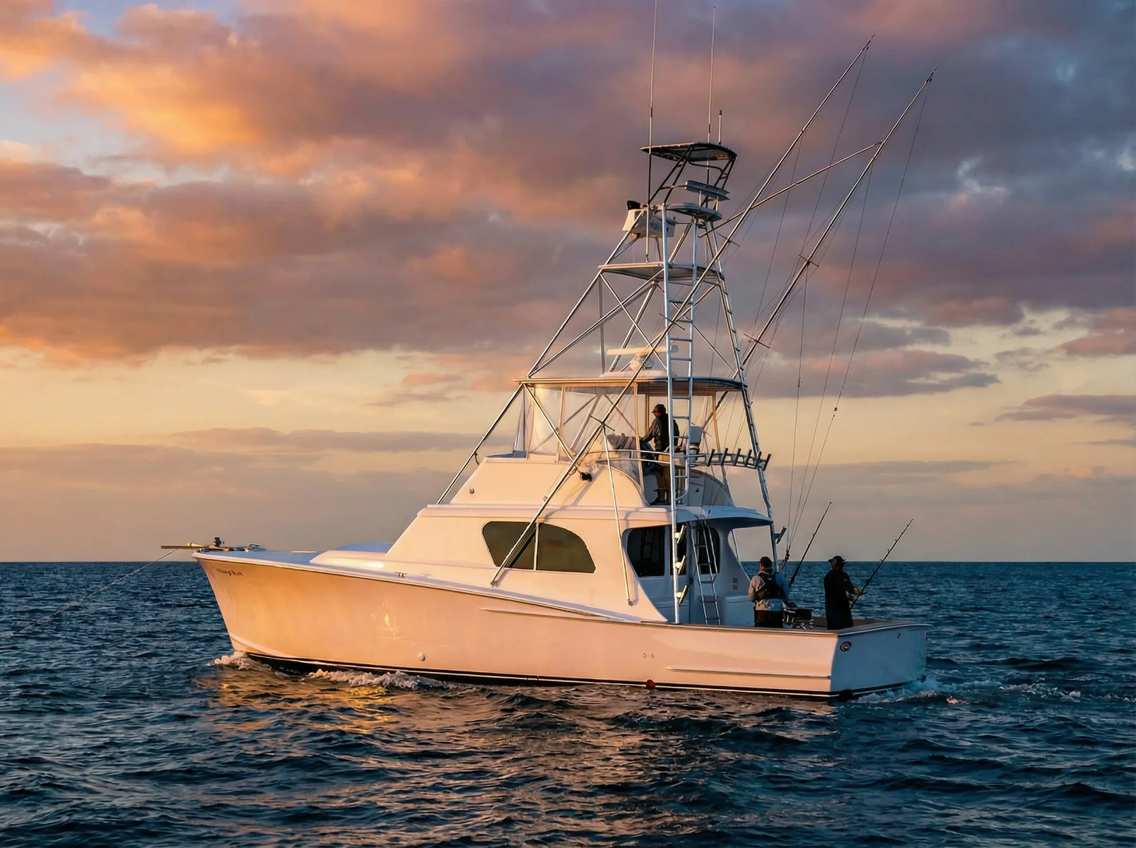 Charter fishing boat